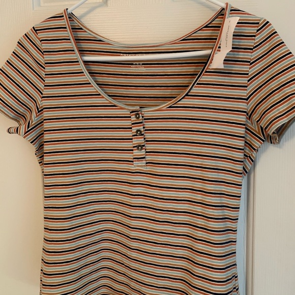 NWT Stripped american egal shirt Size M - Picture 1 of 5